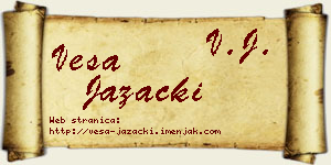 Vesa Jazački vizit kartica